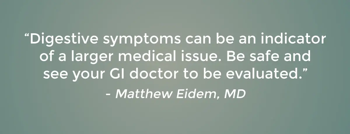 constipation tip from Dr. Matthew Eidem Plano, TX
